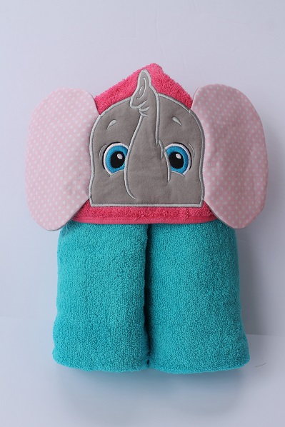 character hooded bath towels